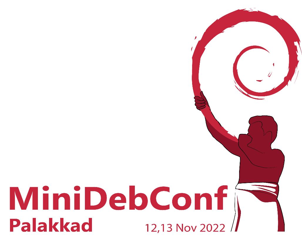 Official Logo of MiniDebConf 2022, Palakkad, Kerala, India
